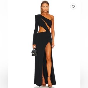 REVOLVE NBD Black Juanita Maxi Dress